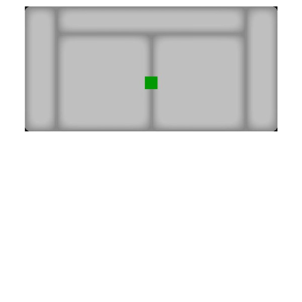 Sofa 2,5 Sitzer MONDO PAGERO in natur aus Stoff