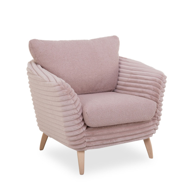 Sessel SANSIBAR HÖGBY in rosa aus Stoff