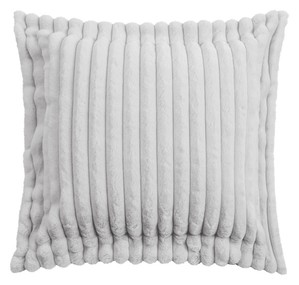 Kissen RAYA grau in grau aus Polyester