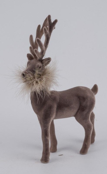 Hirsch in braun aus Kunststoff
