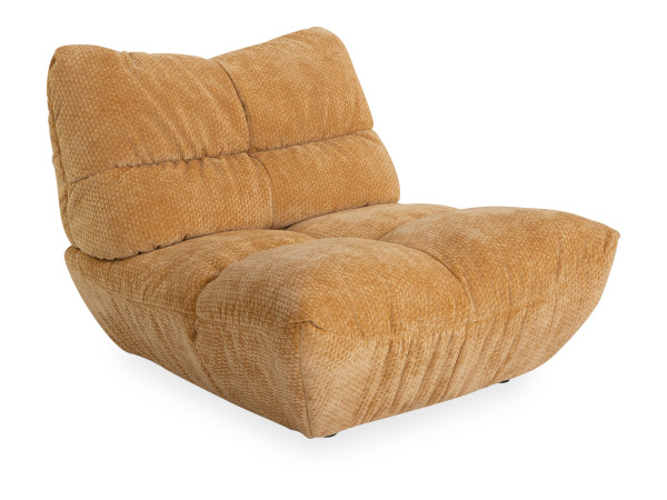 Sofa 1 Sitzer ZEFERINO ASTI in Mustard aus Stoff