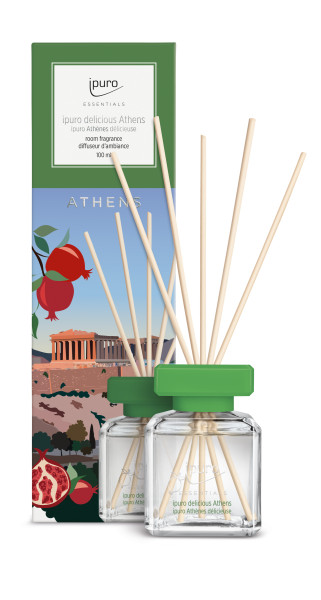 Raumduft ipuro DELICIOUS ATHEN in grün aus Glas