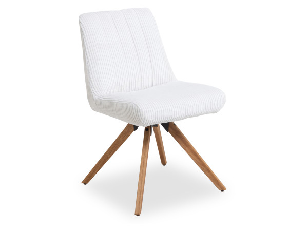 Polsterstuhl GABIN in creme aus Stoff