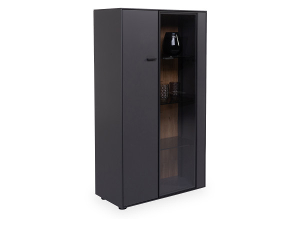 Highboard witlake FORTINO in grau aus Lack