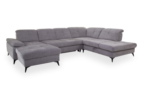 Polsterecke SYSTEMPOLSTER MORGAN in grey aus Stoff