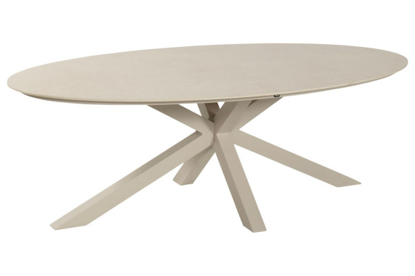 Gartentisch XANDER in beige aus Keramik