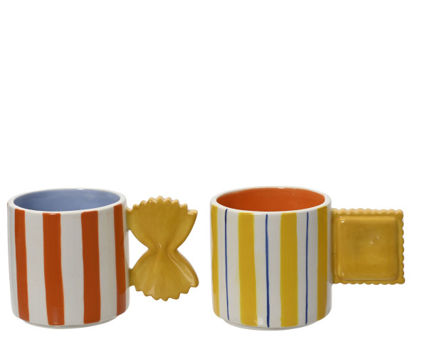 Kaffeebecher PASTA in mehrfarbig aus Dolomit