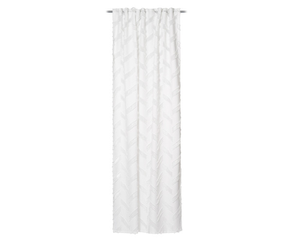 Schlaufenschal CARA weiß in weiß aus Polyester