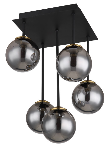 Deckenleuchte JORGE in schwarz aus Metall