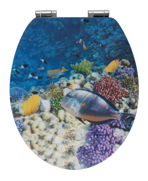 WC-Sitz FISH in mehrfarbig aus MDF