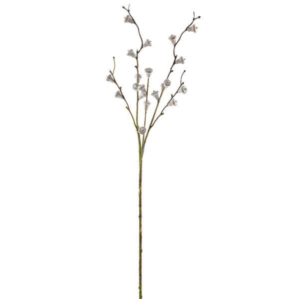 Kunstpflanze Eukalyptusfrucht in grau aus Kunststoff