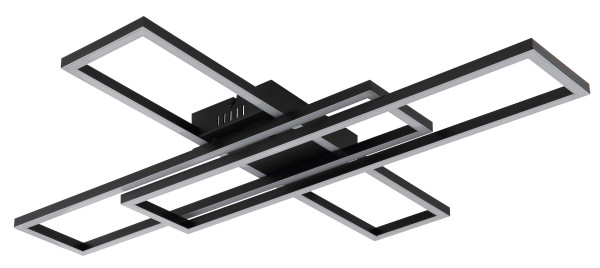 Deckenleuchte TATJANA in schwarz aus Kunststoff