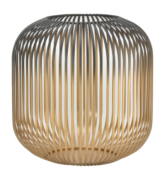 Laterne LUNARO in goldfarben aus Metall