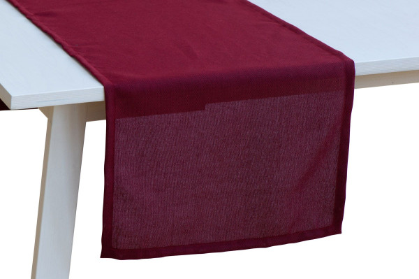 Tischläufer PANAMA rot in rot aus Polyester