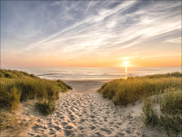 Keilrahmenbild WEG ZUM STRAND