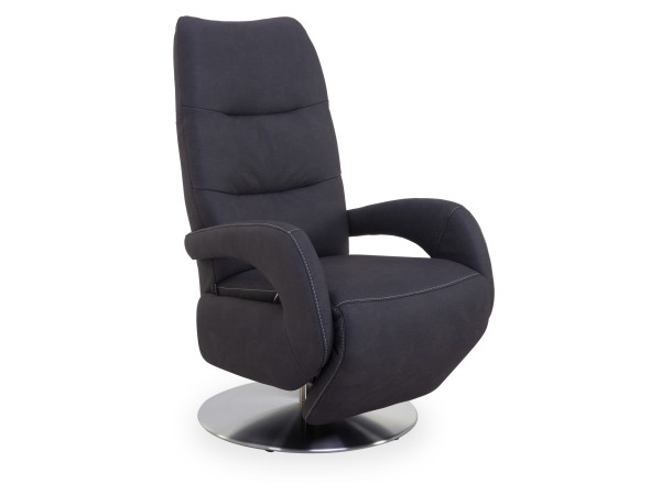 Relaxsessel VARIETY STYLE PLUS in dunkelgrau aus Stoff