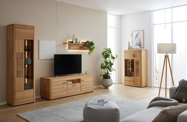 Wohnwand MONDO OREUM in Eiche aus Eiche