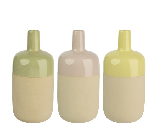 Vase in mehrfarbig aus Steinzeug