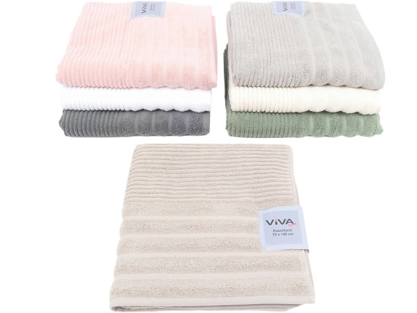 Duschtuch RIMINI in mehrfarbig aus Baumwolle