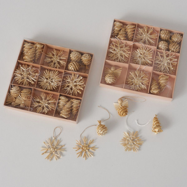 Christbaumschmuck Hänger Set NATURO in natur