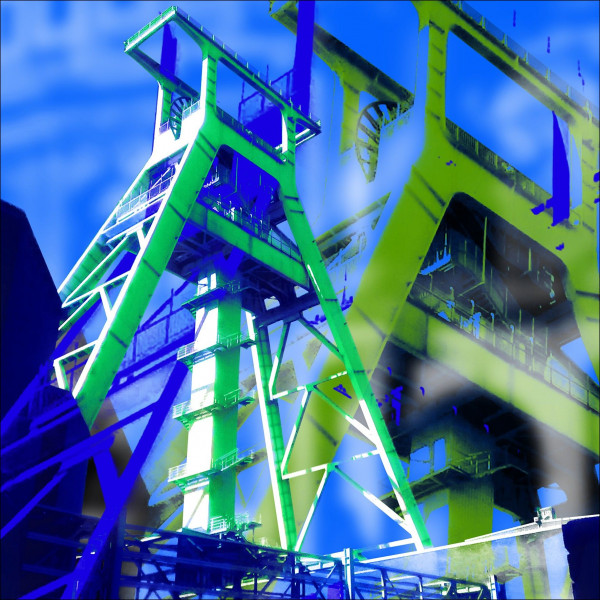 Glasbild BOCHUM in bunt aus Glas