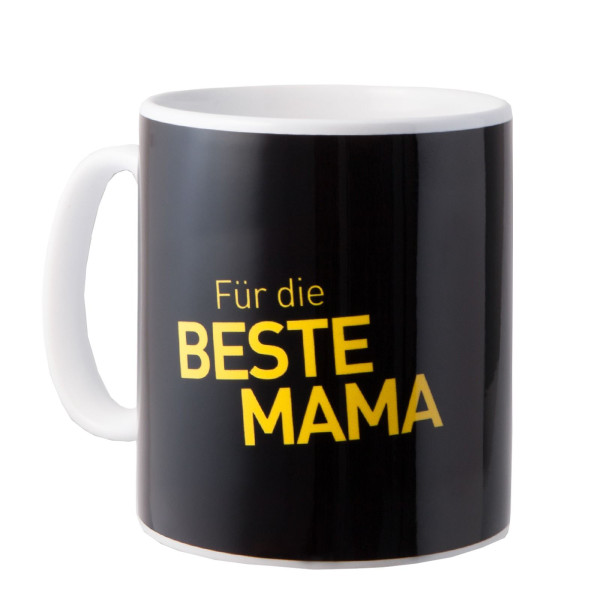 Tasse BVB FÜR DIE BESTE MAMA in mehrfarbig aus Steinzeug