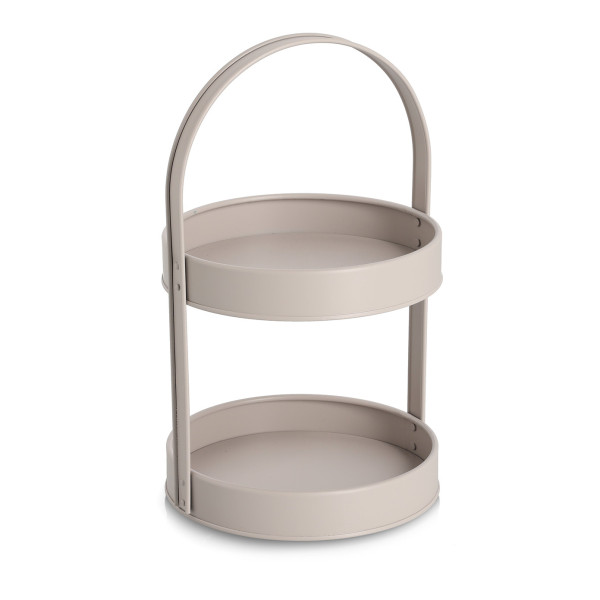 Etagere HELSINKI in Greige aus Eisen