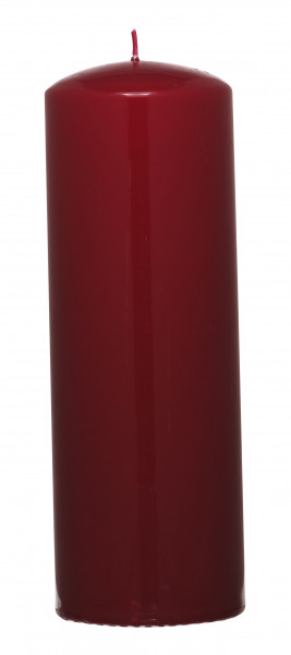 Kerze BASIC bordeaux in bordeaux aus Wachs