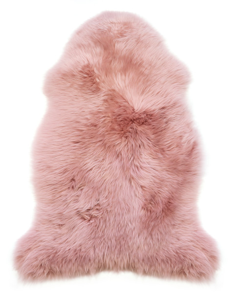 Lammfell altrosa in Altrosa aus Schurwolle