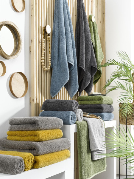 Handtuch NEW SPACE-B in grau aus Baumwolle