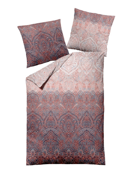 Bettwäsche Satin in beere aus Baumwolle