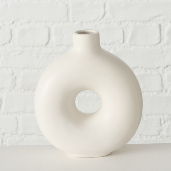 Vase LANYO in weiß aus Steingut