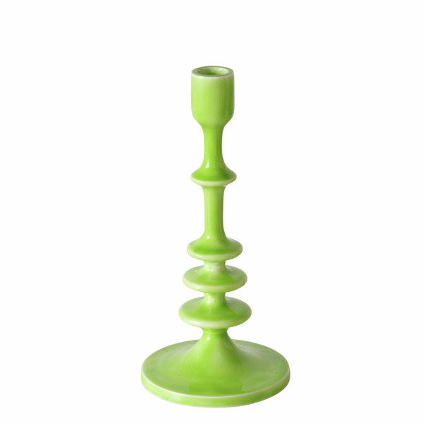 Kerzenleuchter KALEA in grün aus Aluminium