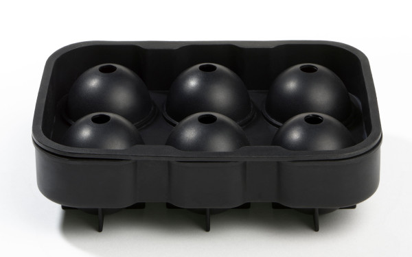 Eiswürfelform in schwarz aus Silikon