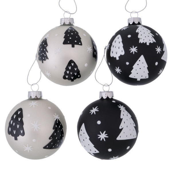 Weihnachtskugel NEANO in mehrfarbig aus Glas