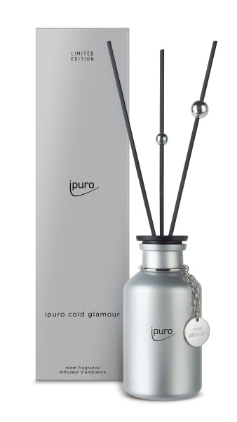 Raumduft ipuro COLD GLAMOUR in silberfarben aus Glas