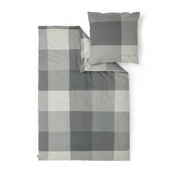 Bettwäsche BUGATTI Flanell in grau