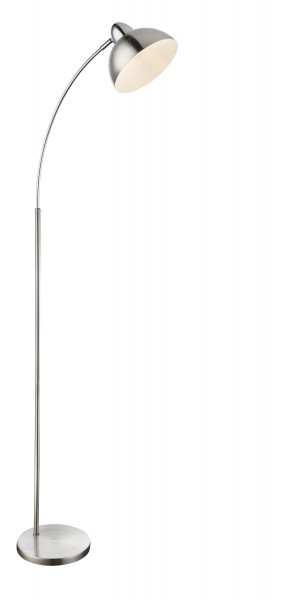 Stehleuchte ANITA in silberfarben aus Metall