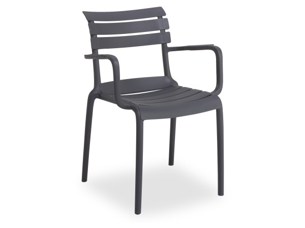 Gartenstuhl SKY in schwarz aus Polypropylen