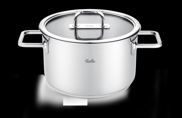 Kochtopf Viseo Pro in silberfarben aus Metall