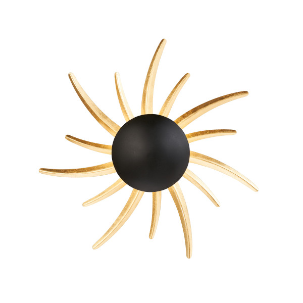 Wandleuchte SOL in schwarz aus Metall