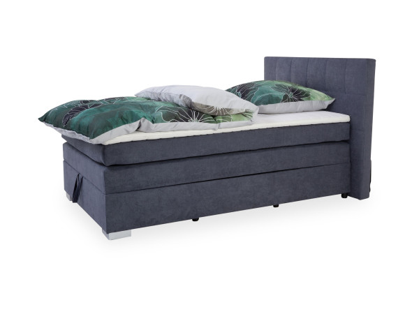 Boxspringbett EILEEN in anthrazit aus Stoff