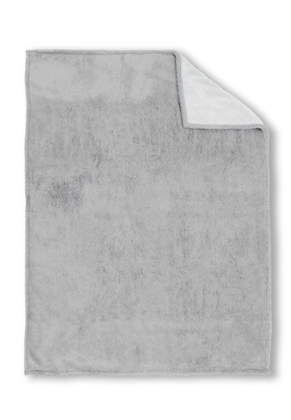 Decke SHERPA steingrau in grau aus Polyester