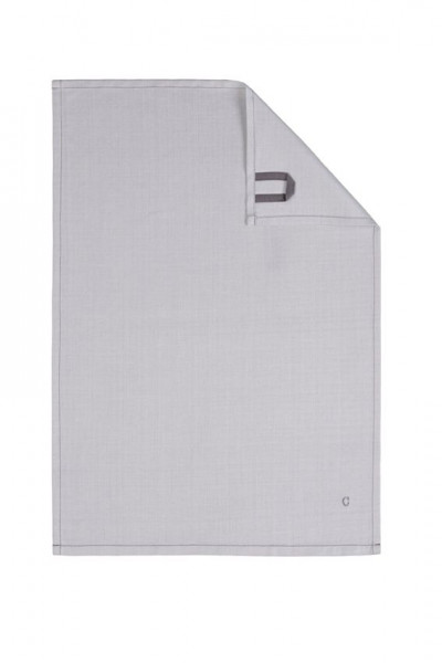Geschirrtuch SOLID UNI in platinfarben aus Baumwolle