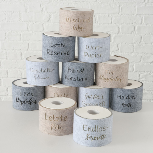 Toilettenpapier BANDEROLE in mehrfarbig aus Polyester