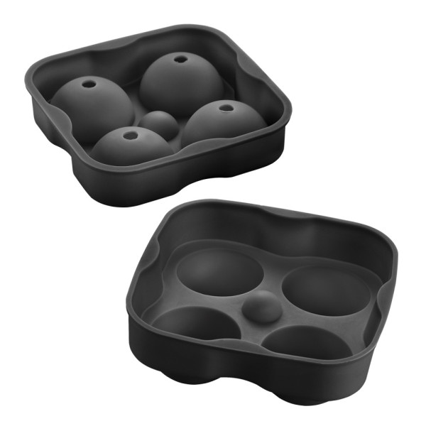 Eiswürfelform BALLS in schwarz aus Kunststoff