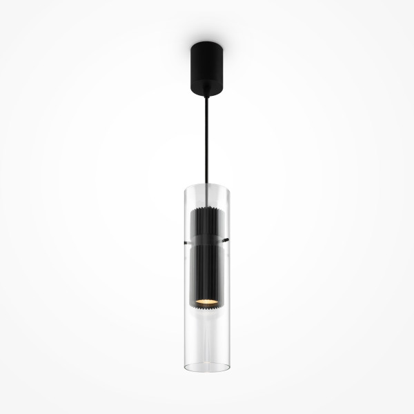 Pendelleuchte DYNAMICS in schwarz aus Aluminium