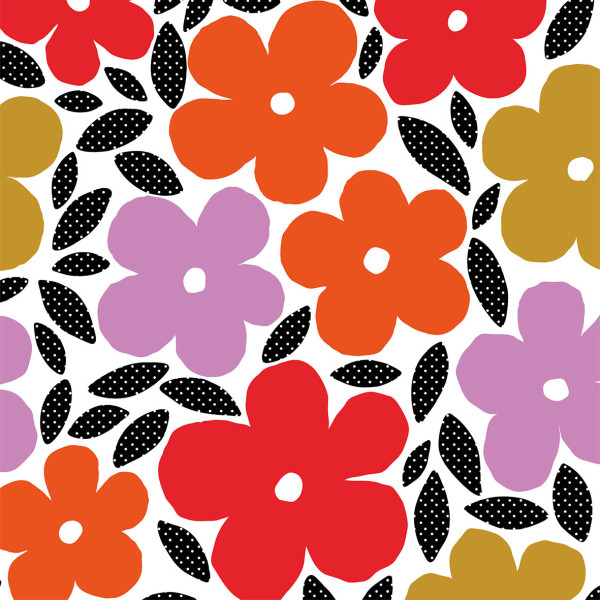 Servietten MORE FLOWER in rot aus Papier