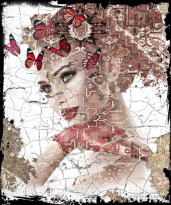 Bild Leather-Dibond LOVE YOU Bild Leather-Dibond LOVE YOU