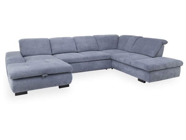Polsterecke SYSTEMPOLSTER MACAO in grey aus Stoff